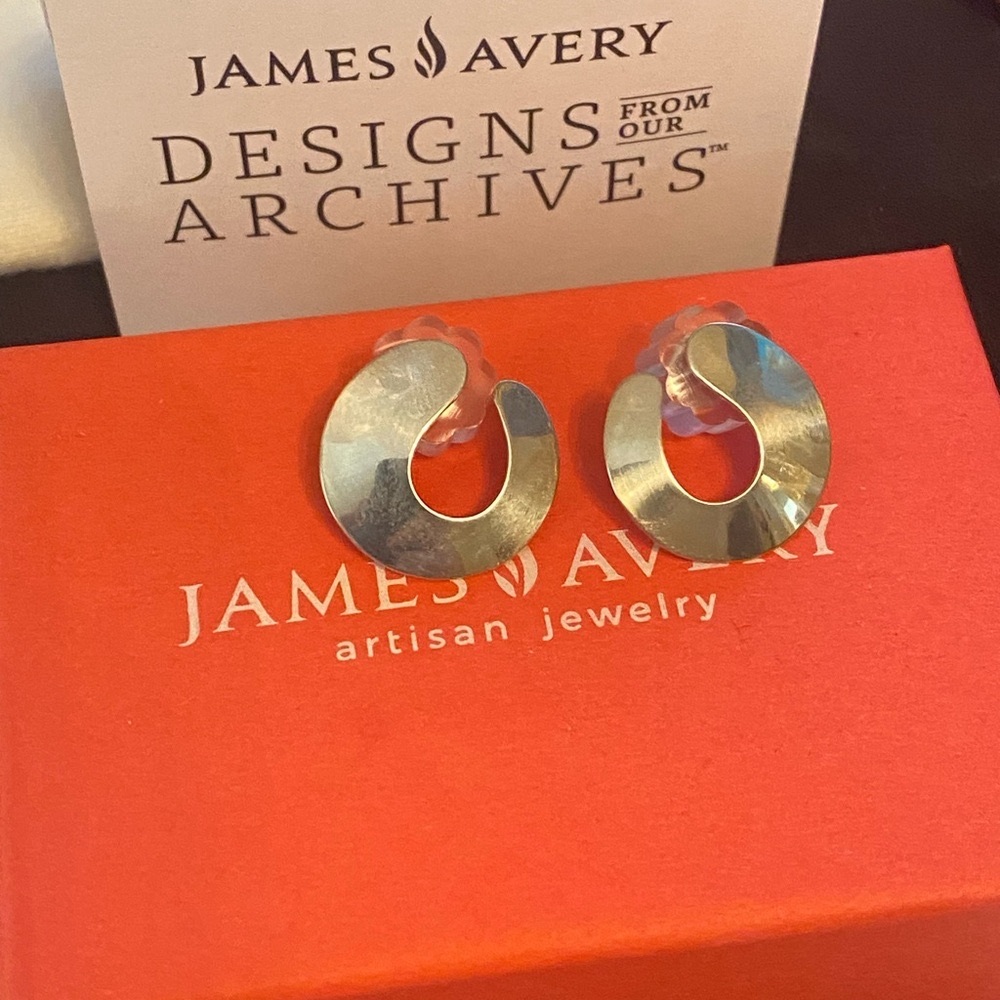 James Avery 2025 Archives Hoopla Earrings Limited Release 925 Sterling Silver